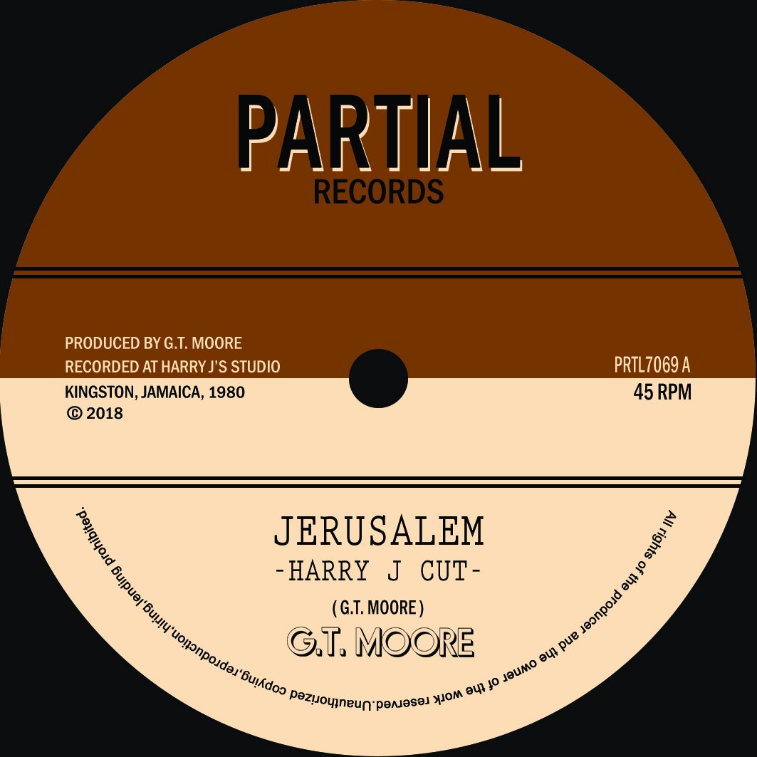 G.T. MOORE - Jerusalem (Harry J Cut) - 7"- Vinyl