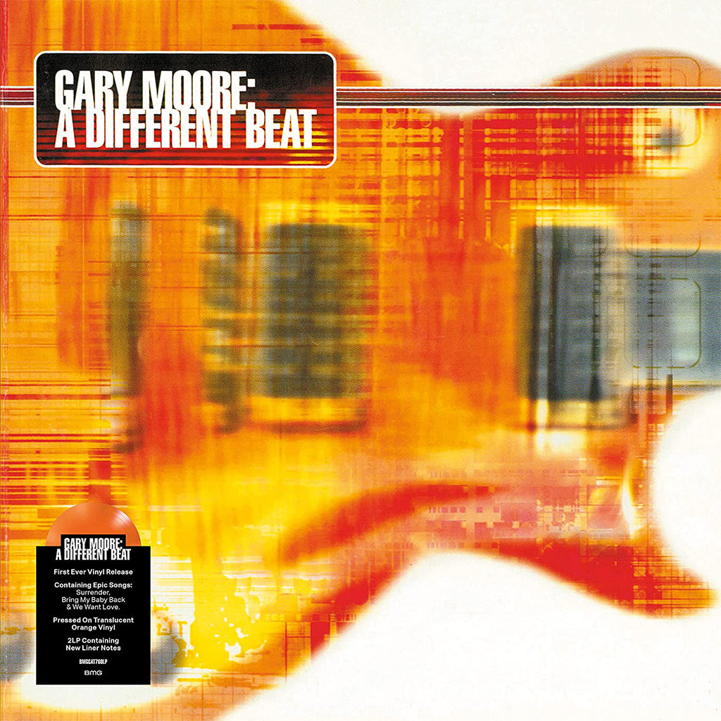 GARY MOORE - A Different Beat (2022 Reissue w/ Bonus Track) - 2LP - Translucent Orange Vinyl