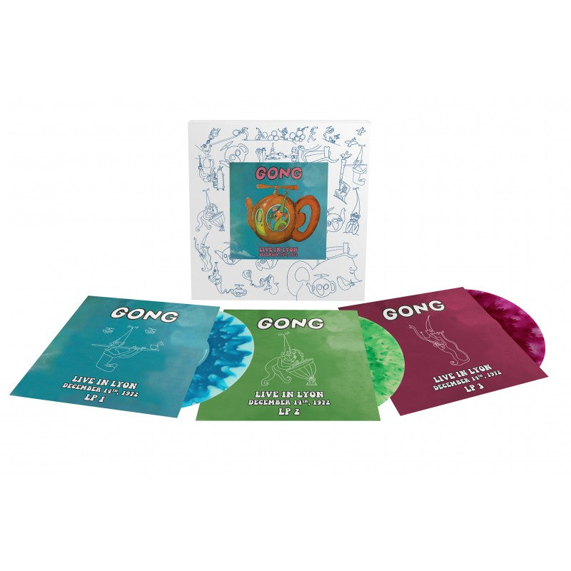 GONG - Live At Lyon December 1972 - 3LP - Gatefold Cloudy Blue, Green & Purple Vinyl [RSD23]