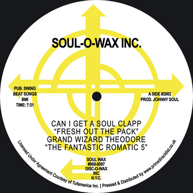 GRAND WIZARD THEODORE, THE FANTASTIC ROMANTIC 5 - Can I Get A Soul Clap 'Fresh Out Of The Pack - 12" - Vinyl [RSD 2022]