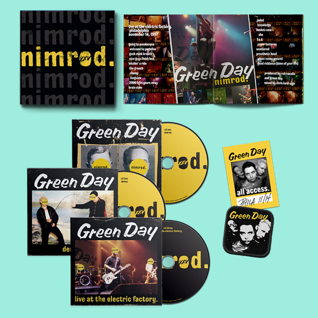 GREEN DAY - Nimrod 25 - 25th Anniversary Edition (w/ Patch & Backstage Pass) - 3CD Set [JAN 27]