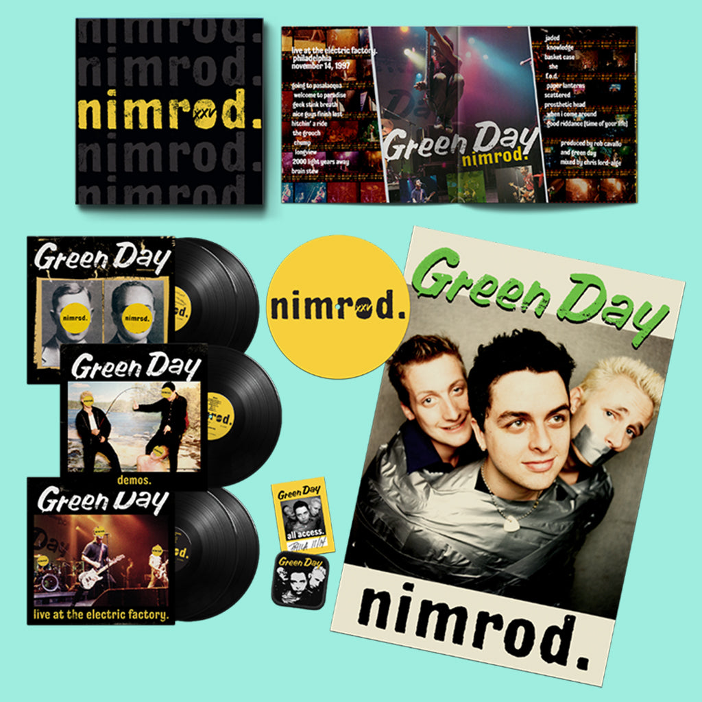 GREEN DAY - Nimrod 25 - 25th Anniversary Edition (w/ Exclusive Slipmat & Extras) - 5LP - Deluxe Black Vinyl Box Set