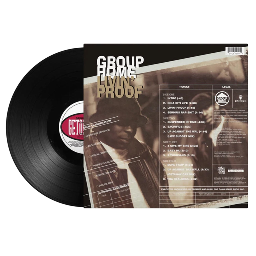 GROUP HOME - Livin' Proof (2022 Reissue) - 2LP - Vinyl – Spindizzy