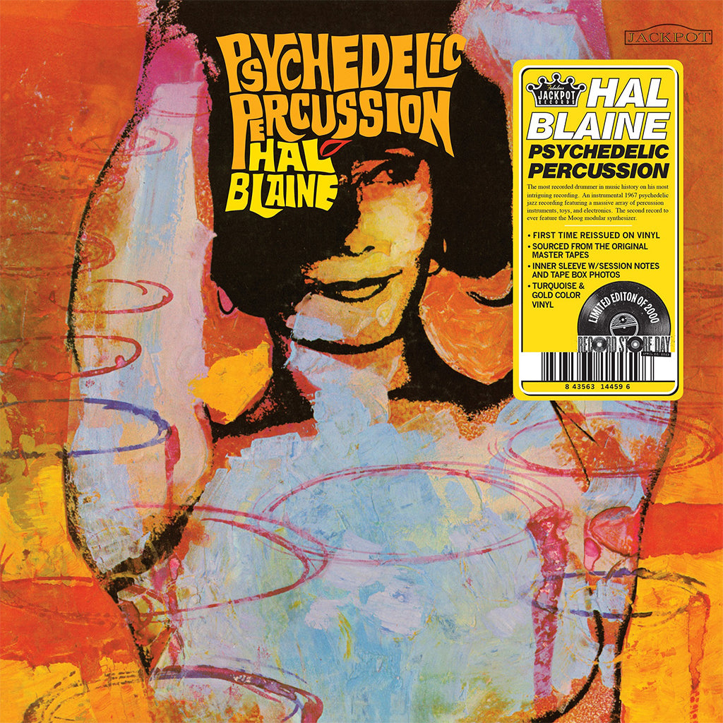 HAL BLAINE - Psychedelic Percussion - LP - Turquoise & Gold Colour Vinyl [RSD23]