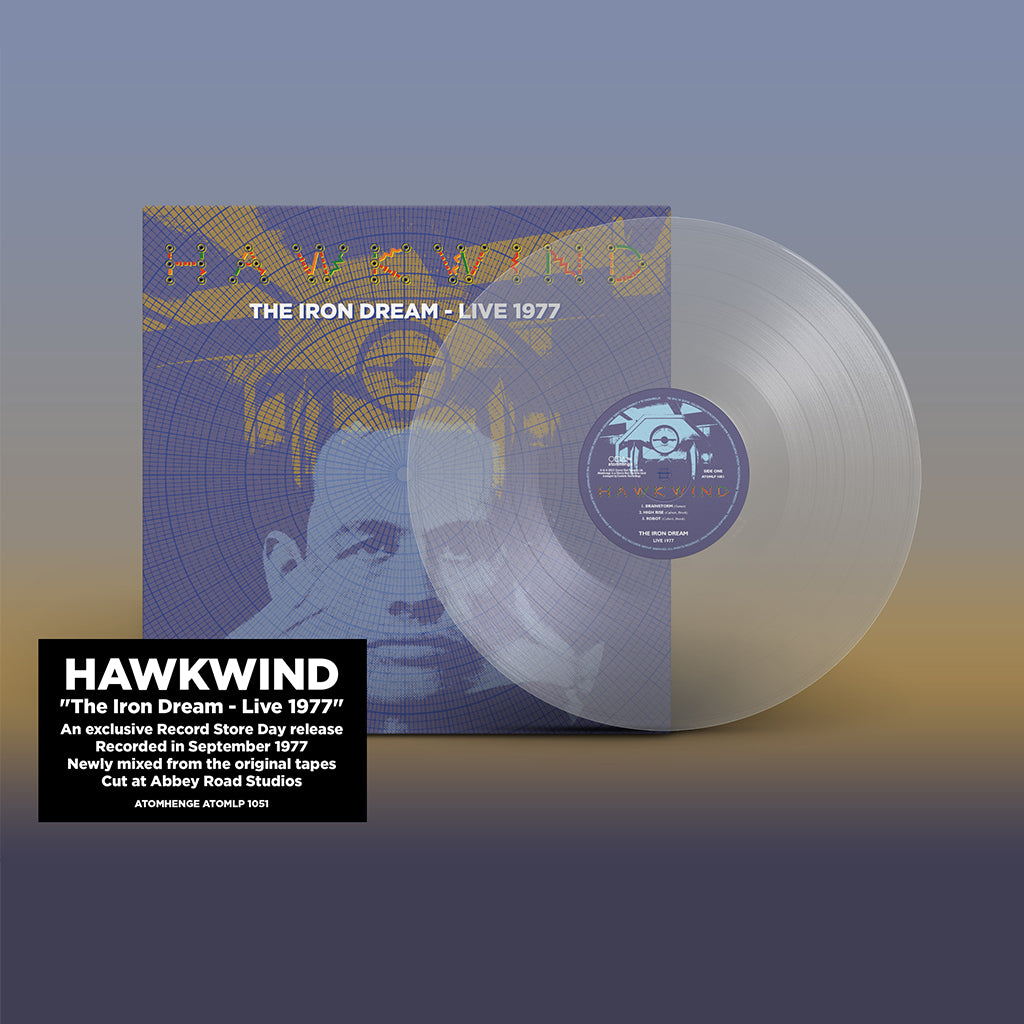 HAWKWIND - The Iron Dream - Live 1977 - LP - Crystal Clear Vinyl [RSD23]