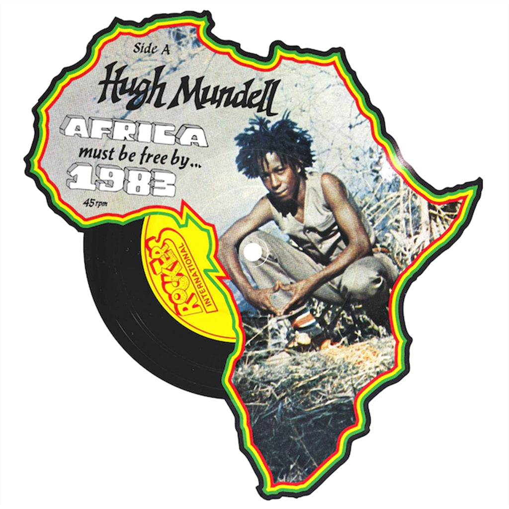 HUGH MUNDELL AND AUGUSTUS PABLO - Africa Must Be Free By 1983 - 12" EP - Africa-Shaped Picture Disc Vinyl [RSD23]