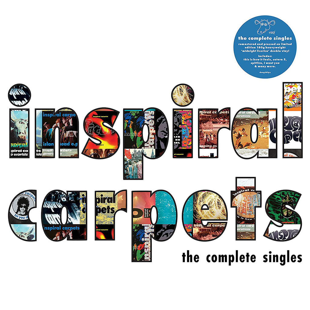 INSPIRAL CARPETS - The Complete Singles (Remastered w/ New Artwork & Sleeve Notes) - 2LP - 180g Midnight Licorice Vinyl