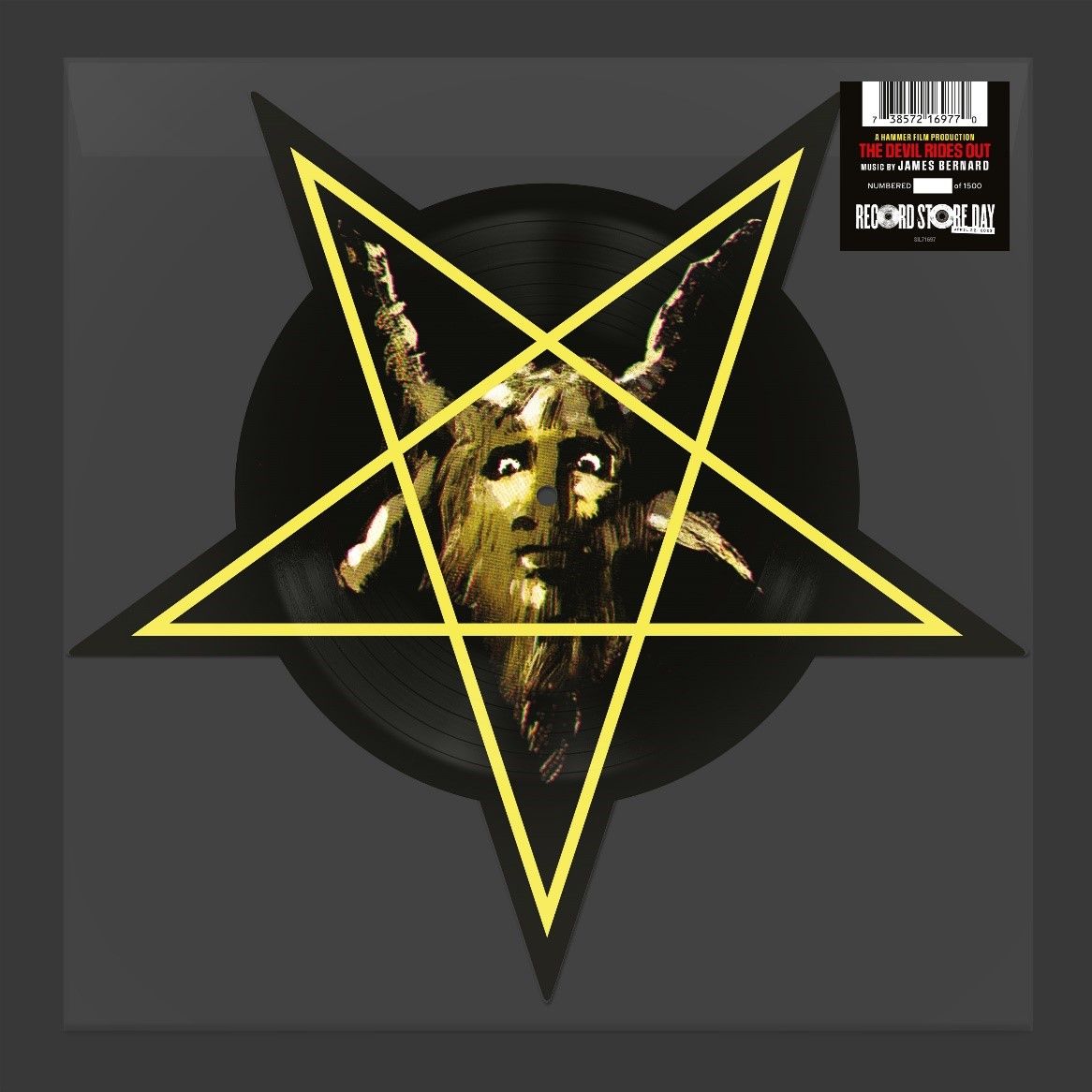 JAMES BERNARD - The Devil Rides Out OST - Shaped 7" - Picture Disc Vinyl [RSD23]