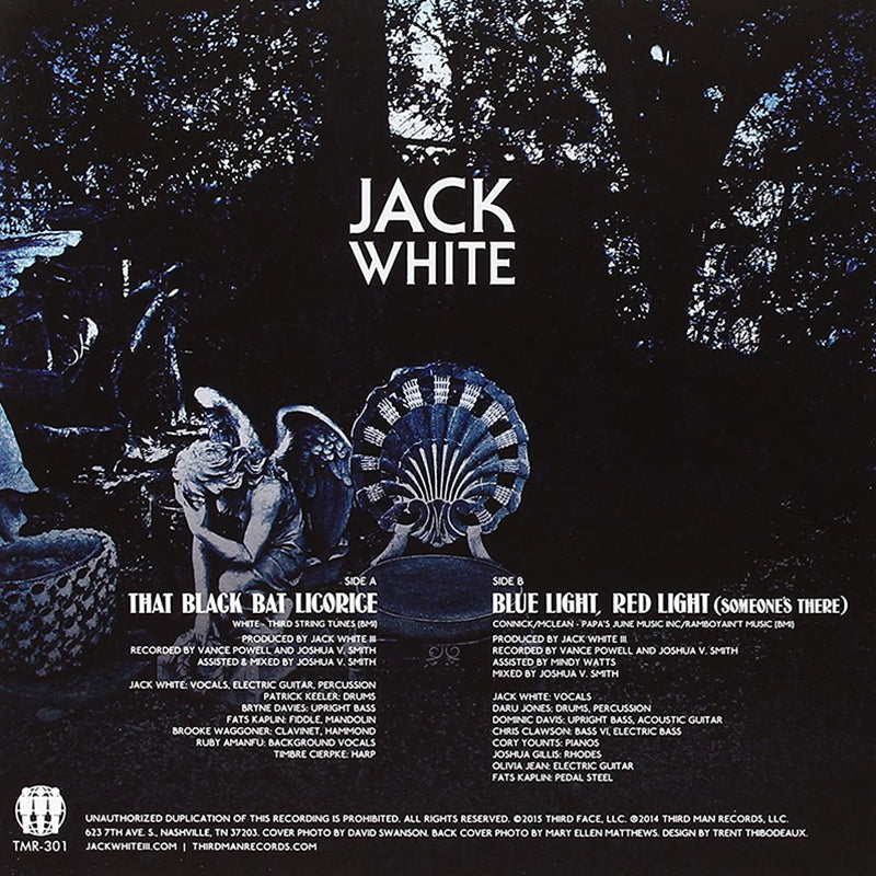 JACK WHITE - That Black Bat Licorice / Blue Light, Red Light (Someone's There) - 7" - Vinyl
