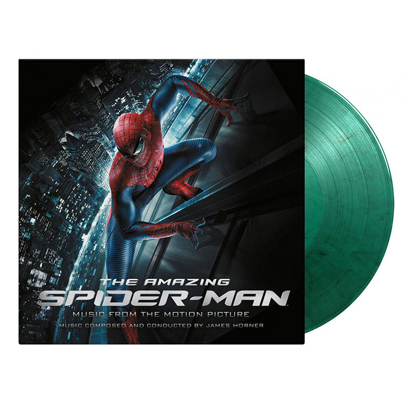 JAMES HORNER - The Amazing Spider-Man (10th Anniv. Ed.) - 2LP - 180g Green & Black Marbled Vinyl