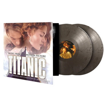 JAMES HORNER - Titanic - Original Soundtrack (2023 Reissue w/ Poster & Replica Print) - 2LP - Deluxe Gatefold 180g Silver & Black Marbled Vinyl
