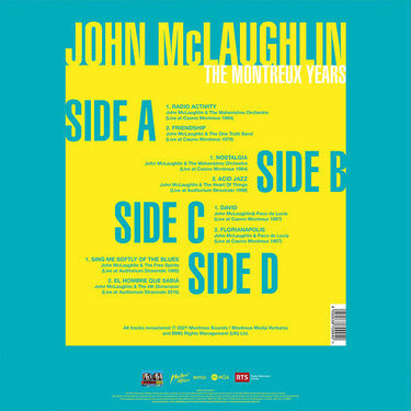JOHN MCLAUGHLIN - John McLaughlin: The Montreux Years (Remastered) - 2LP - 180g Vinyl