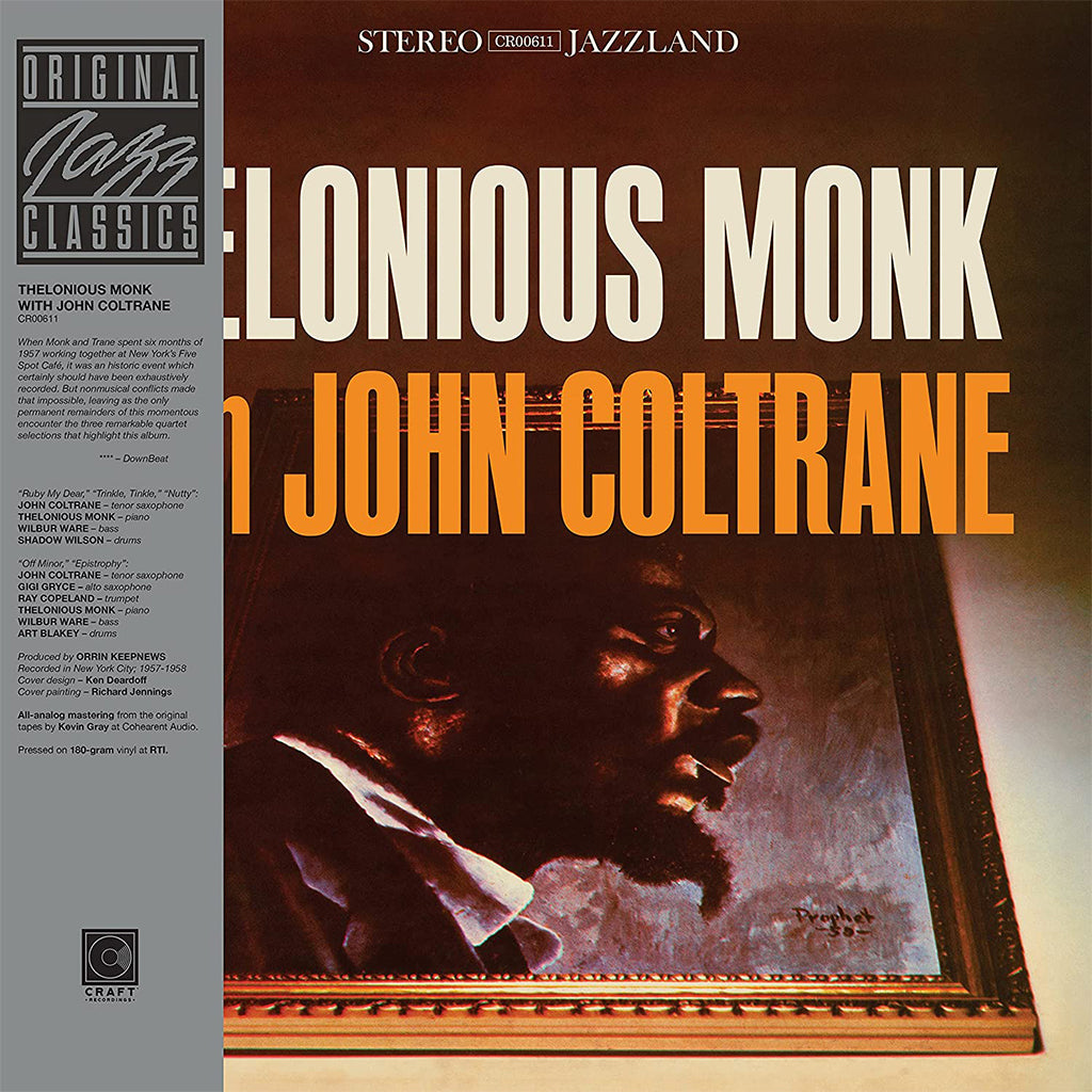 THELONIOUS MONK WITH JOHN COLTRANE - Thelonious Monk with John Coltrane (All Analog Remaster) - LP - 180g Vinyl [MAY 26]