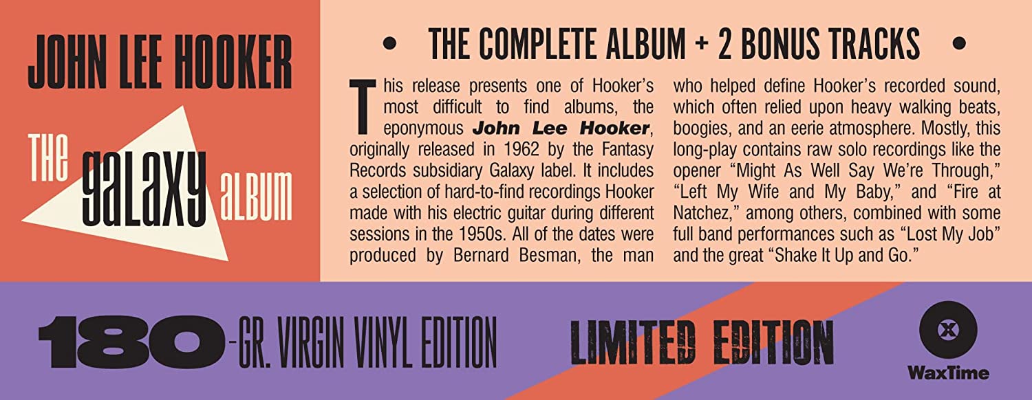 JOHN LEE HOOKER - John Lee Hooker (Waxtime Reissue w/ 2 Bonus Tracks) - LP - 180g Vinyl