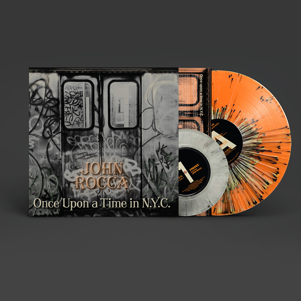 JOHN ROCCA - Once Upon A Time in N.Y.C. - LP + Bonus 7" - Orange with Black Splatter Vinyl