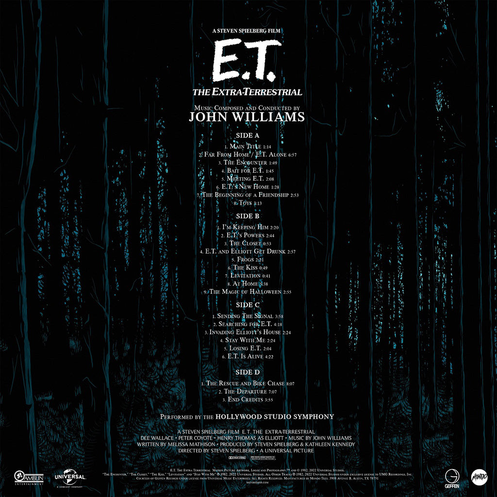 JOHN WILLIAMS - E.T. the Extra-Terrestrial (O.S.T.) - 40th Anniversary Ed. - 2LP - 180g Vinyl