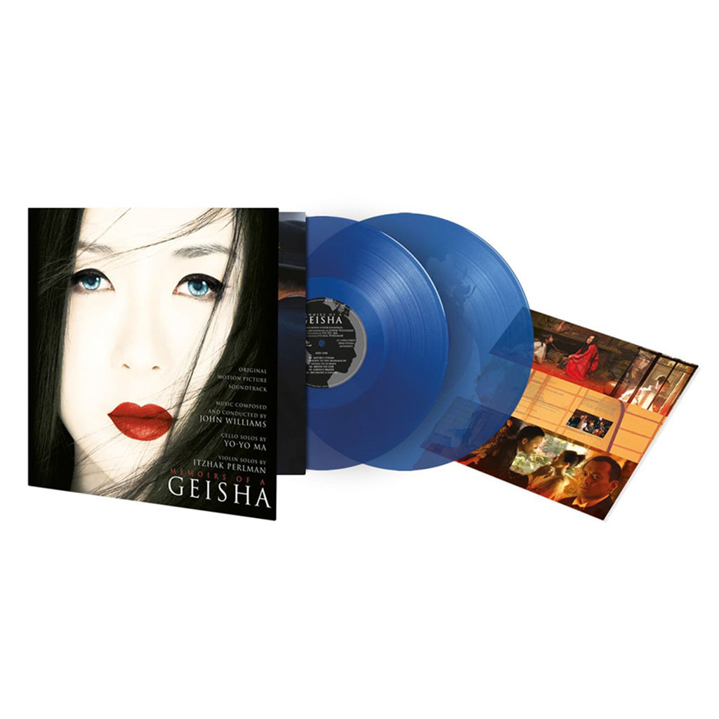 JOHN WILLIAMS FEAT. YO-YO MA - Memoirs Of A Geisha (2023 Reissue w/ Geisha Etching) - 2LP - Deluxe Gatefold 180g Translucent Blue Vinyl