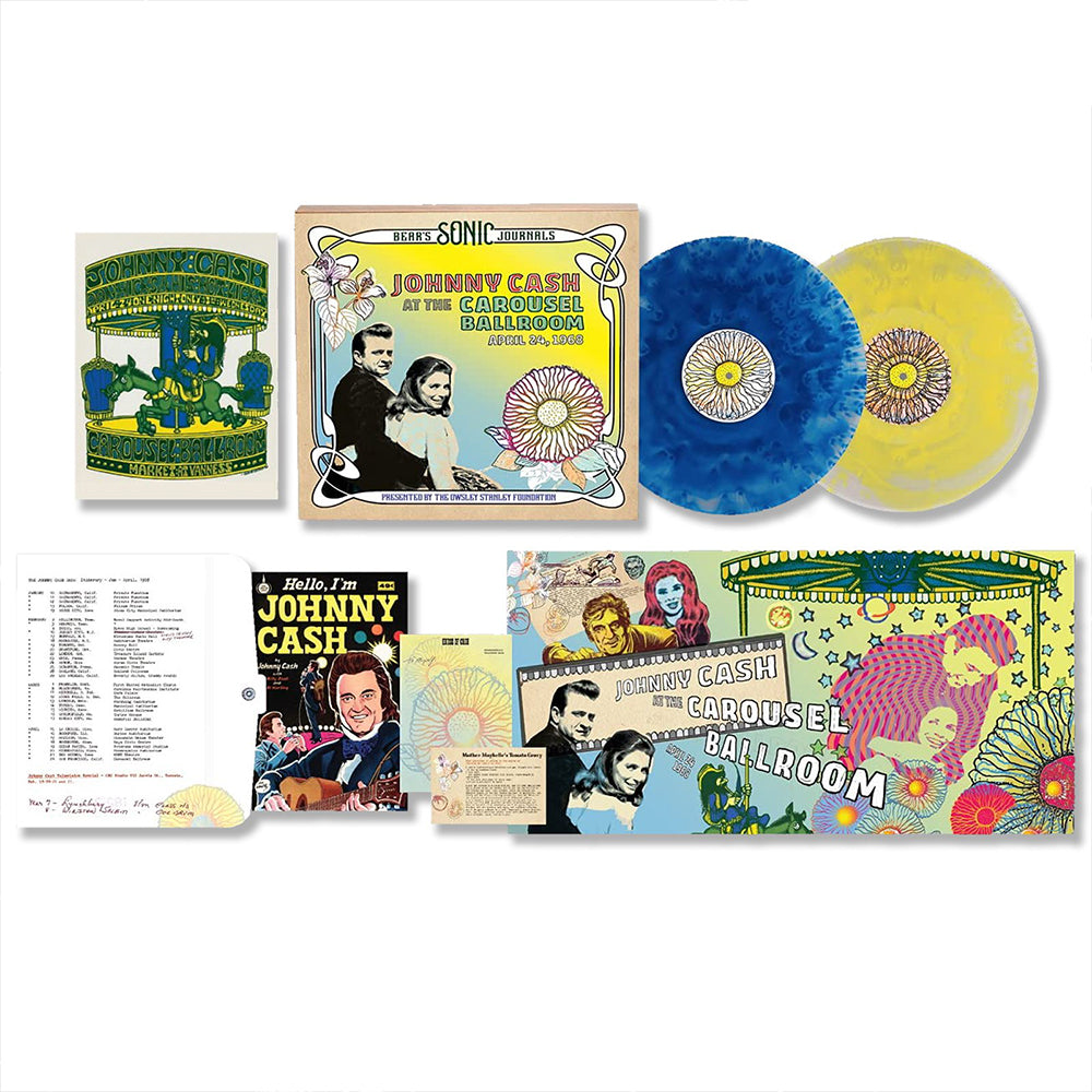 JOHNNY CASH - Bear's Sonic Journals: Johnny Cash At The Carousel Ballroom, April 24 1968 - 2LP - Deluxe Coloured Vinyl Boxset