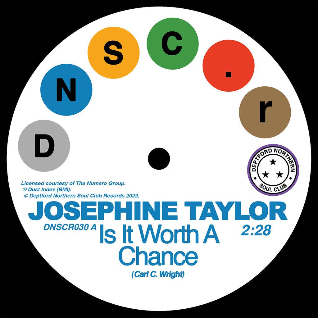JOSEPHINE TAYLOR / KRYSTAL GENERATION - Is It Worth A Chance / Satisfied - 7" - Vinyl
