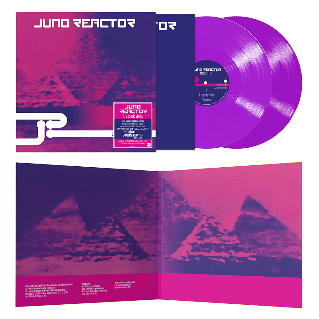 JUNO REACTOR - Transmissions - 30th Anniversary Edition - 2LP - Gatefold Neon Violet Vinyl [RSD23]