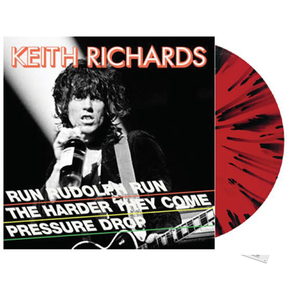 KEITH RICHARDS - Run Rudolph Run (40th Anniv. Reissue) - LP - Red & Black Splatter Vinyl