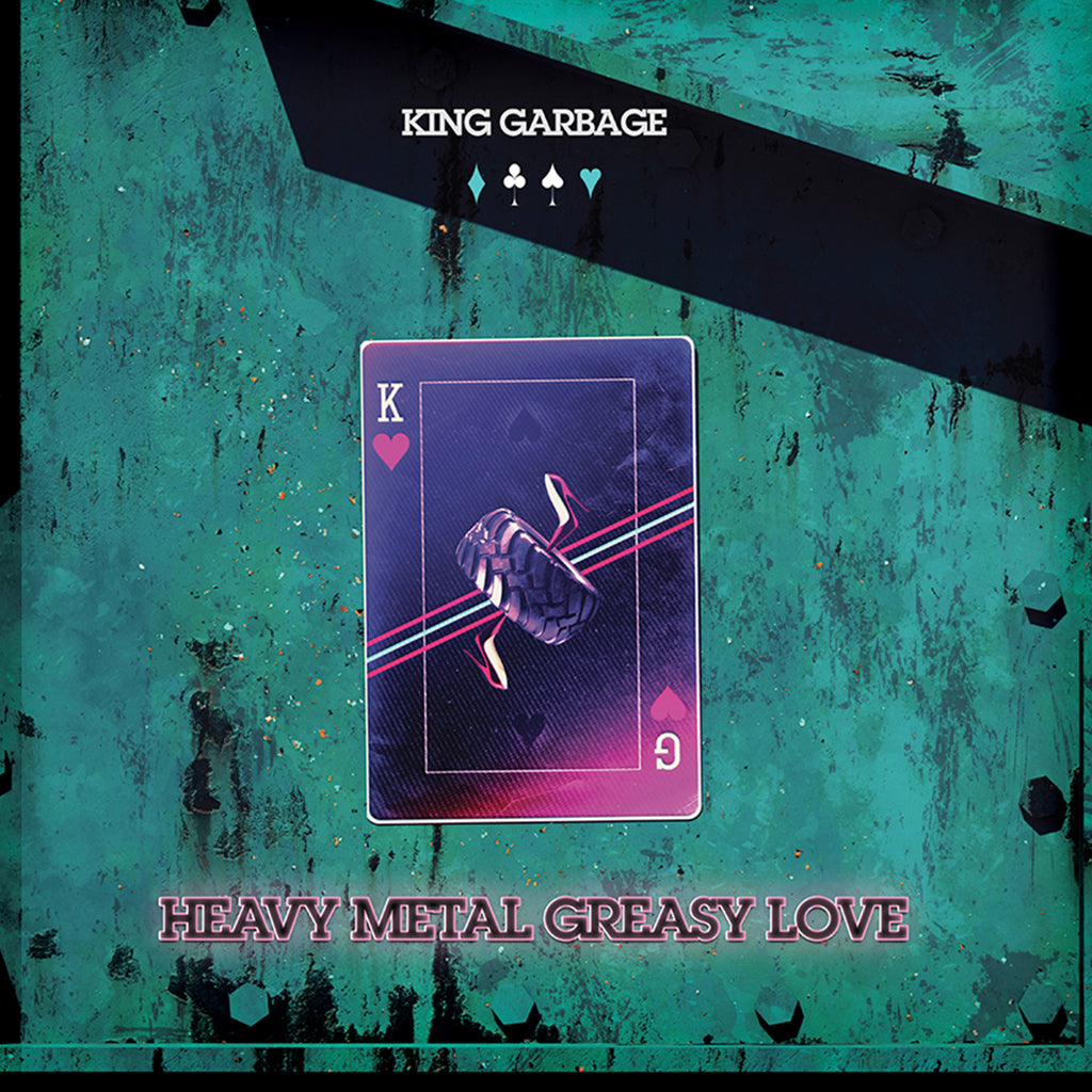 KING GARBAGE - Heavy Metal Greasy Love - LP - White Vinyl