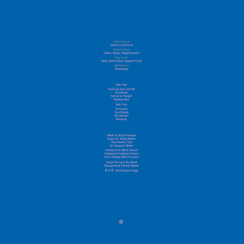 KING CRIMSON - Beat (40th Anniversary Steven Wilson & Robert Fripp Stereo Mix) - LP - 200g Vinyl