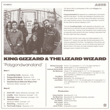 KING GIZZARD AND THE LIZARD WIZARD - Polygondwanaland (Mono) [Fuzz Club] - LP - 180g Muddy Water / Transparent Green Vinyl