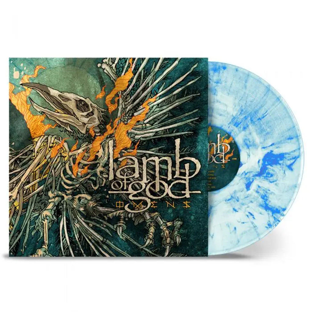LAMB OF GOD - Omens - LP - White / Sky Blue Marbled Vinyl