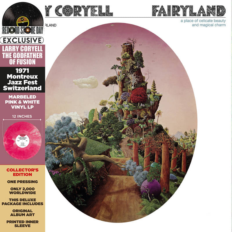 LARRY CORYELL - Fairyland (Deluxe Collector's Ed.) - LP - Pink / White Marble Vinyl [RSD 2022]