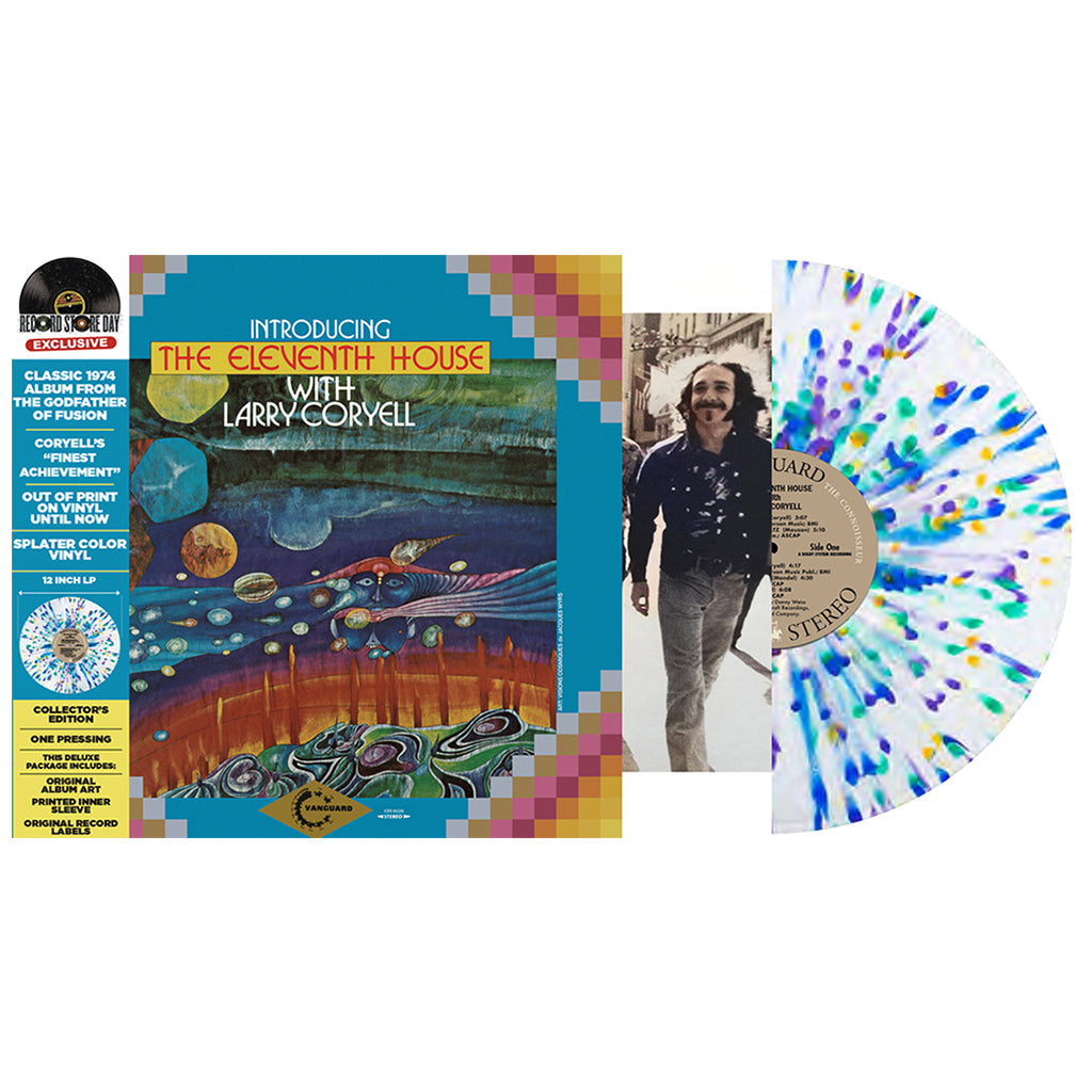 LARRY CORYELL - Introducing The Eleventh House - LP - Deluxe Gatefold Clear with Splatter Vinyl [RSD23]