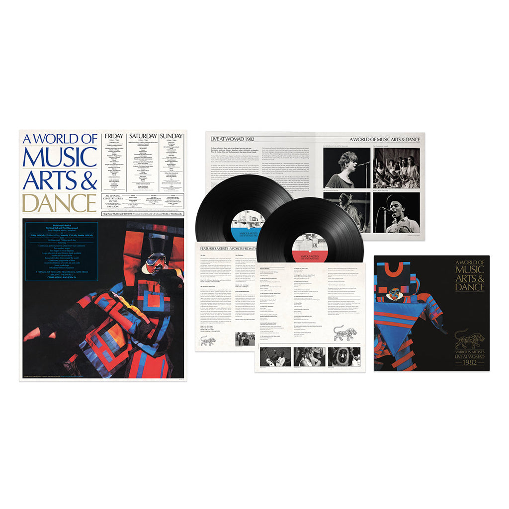 VARIOUS - Live at WOMAD 1982 (40th Anniversary) - 2LP + Poster - Gatefold Black Vinyl