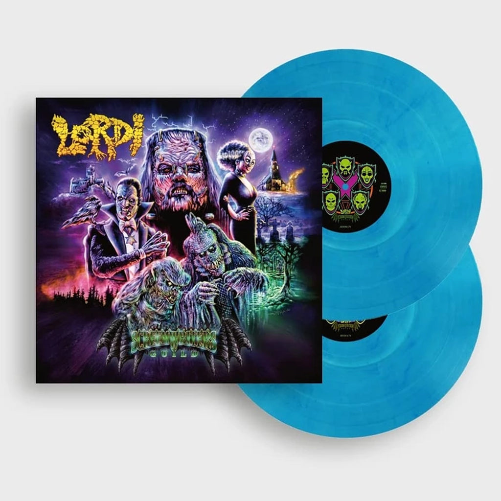 LORDI - Screem Writers Guild - 2LP - Gatefold Transparent Blue Marbled Vinyl