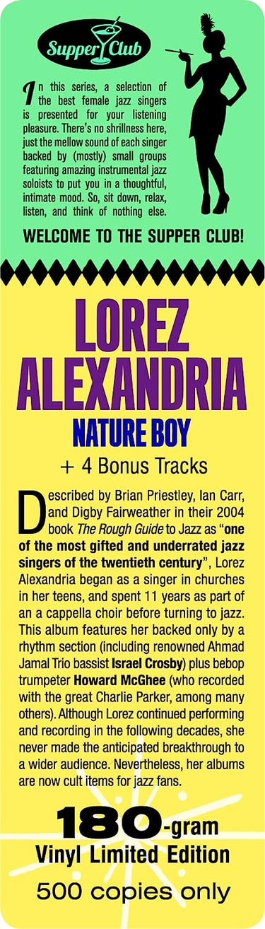 LOREZ ALEXANDRIA - Nature Boy (Supper Club Reissue w/ 2 Bonus Tracks) - LP - 180g Vinyl [MAY 5]