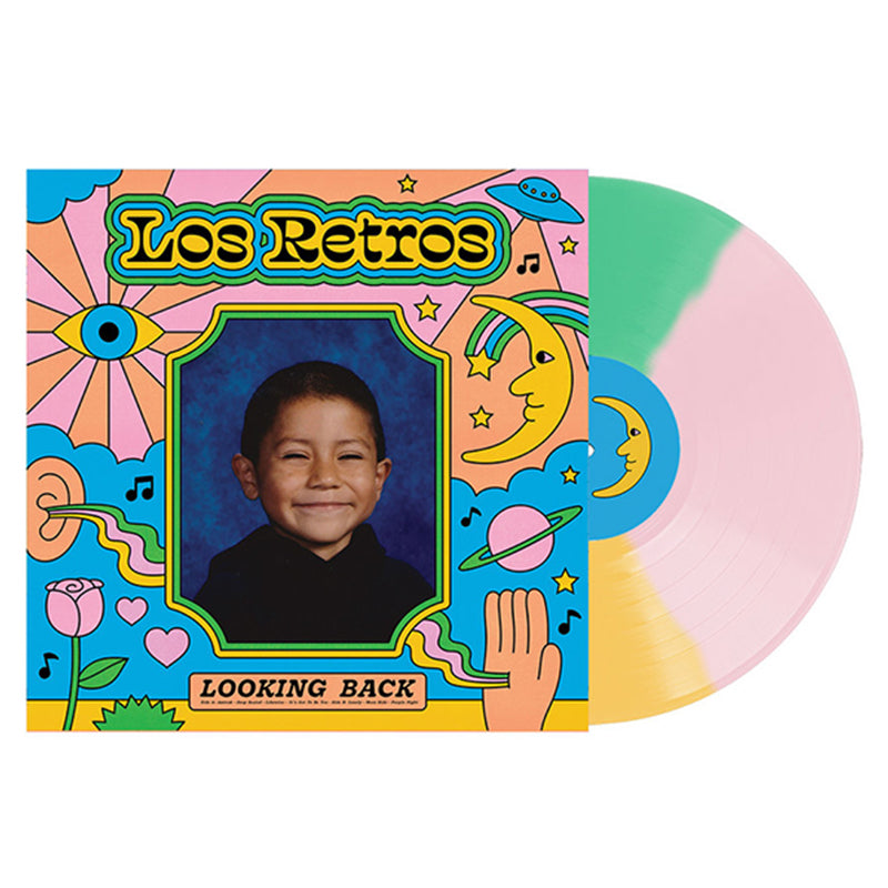 LOS RETROS - Looking Back - LP - Pink, Yellow & Green Colour Vinyl