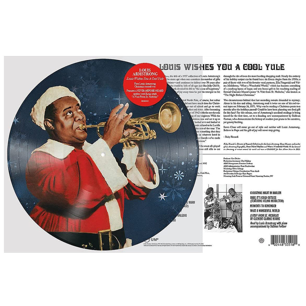 LOUIS ARMSTRONG - Louis Wishes You a Cool Yule - LP - Picture Disc Vinyl