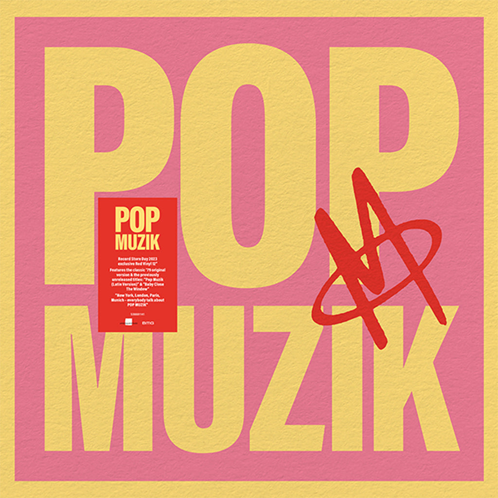 M / ROBIN SCOTT - Pop Muzik / Baby Close The Window - 12" EP - Red Vinyl [RSD23]