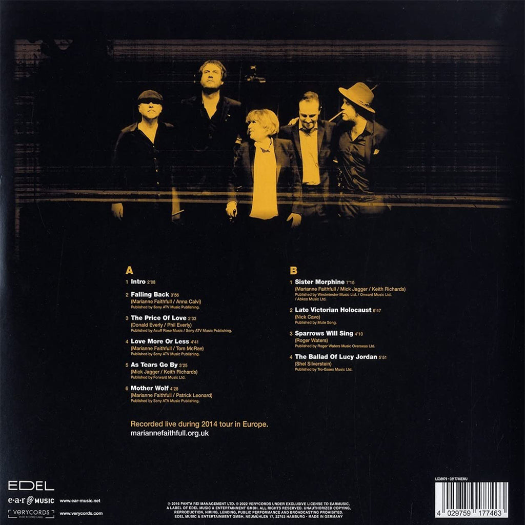 MARIANNE FAITHFULL - No Exit - LP - Yellow Vinyl