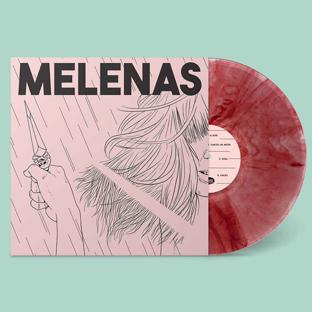 MELENAS - Melenas (2021 Repress) - LP - Bloody Swirl Clear Vinyl