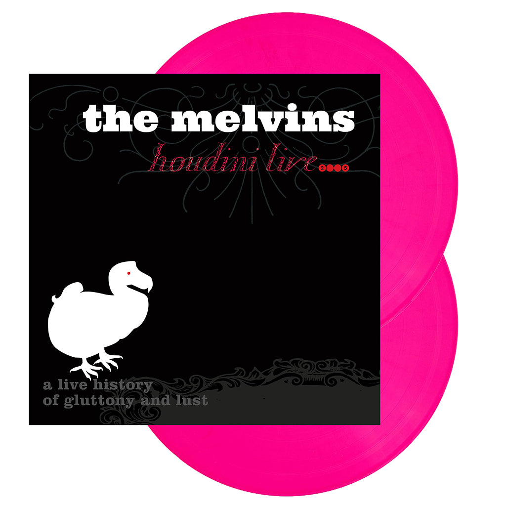 MELVINS - Houdini Live 2005 (2023 Reissue w/ 12 page booklet) - 2LP - Hot Pink Vinyl