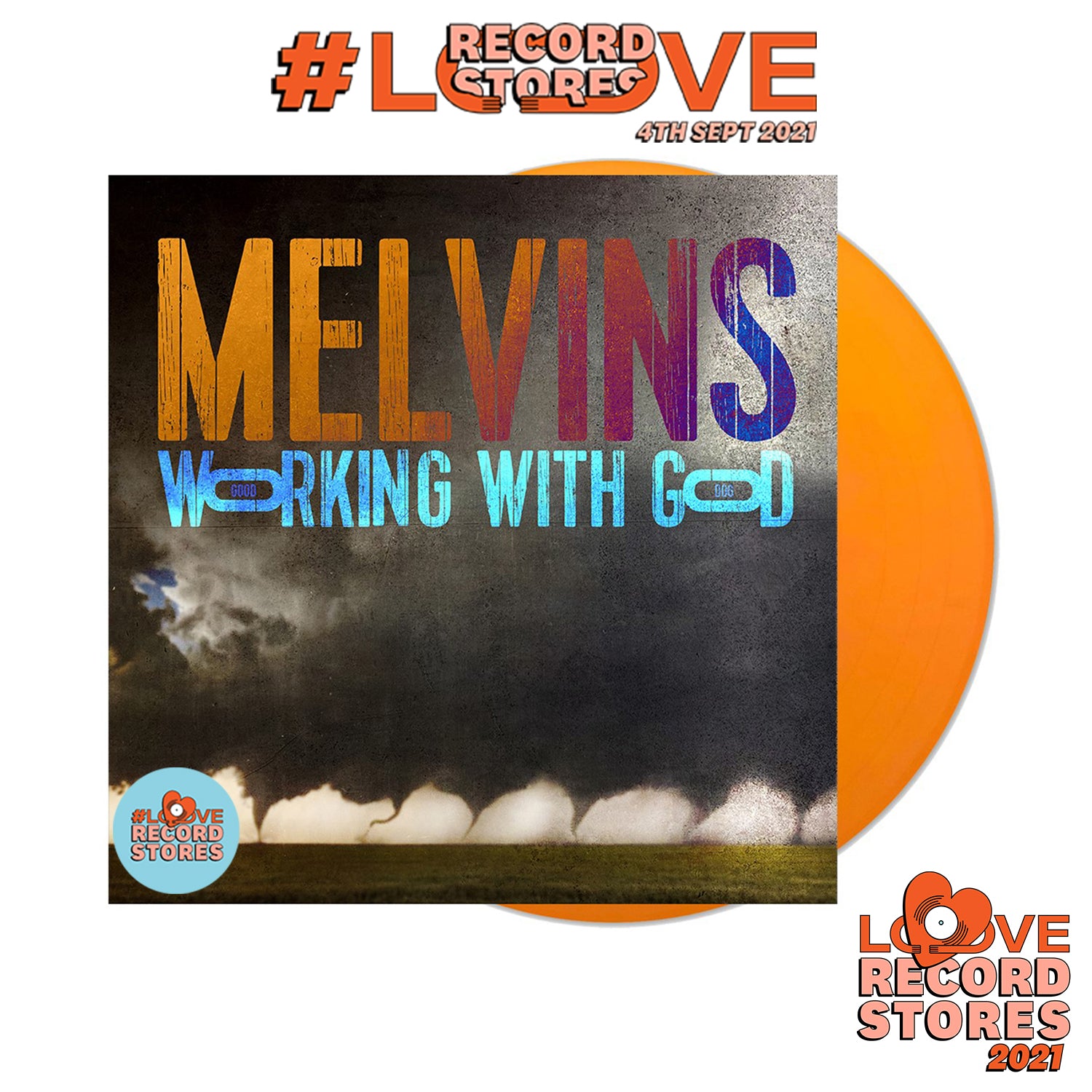 MELVINS - Working With God (LRS 2021) - LP - Orange Vinyl