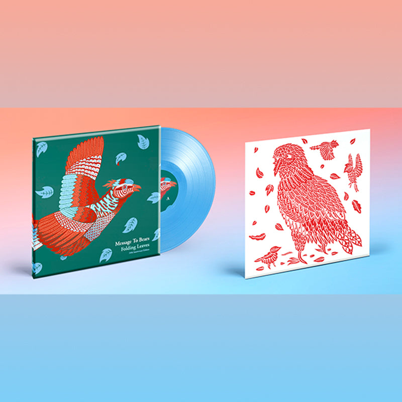 MESSAGE TO BEARS - Folding Leaves (10th Anniversary Edition) - LP - 180g Blue Vinyl