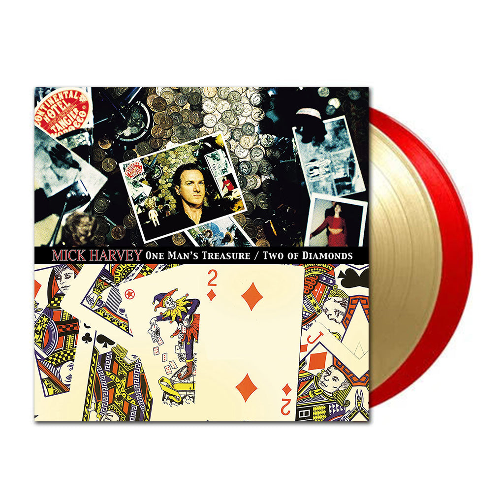 MICK HARVEY - One Man's Treasure / Two Of Diamonds - 2LP - Gatefold Gold / Red Vinyl