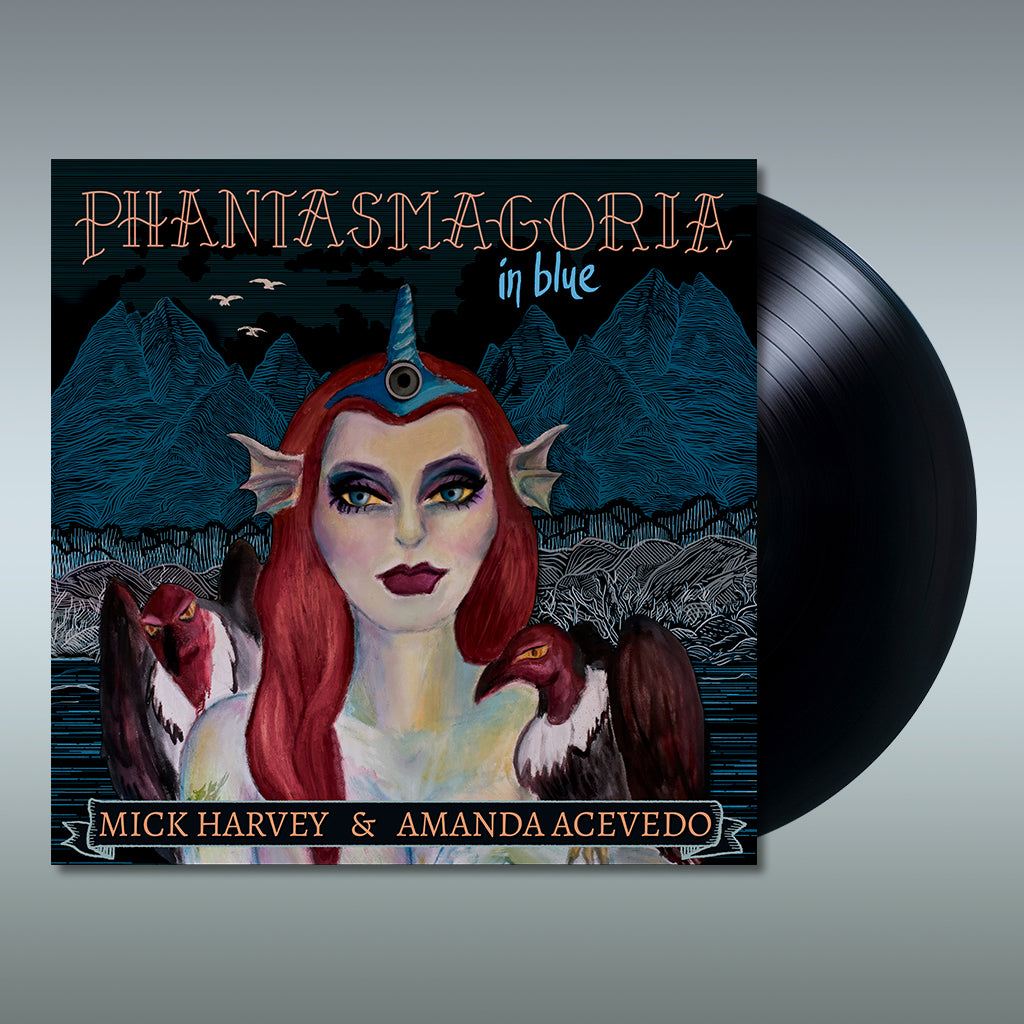 MICK HARVEY & AMANDA ACEVEDO - Phantasmagoria In Blue (w/ DL Card Bonus Tracks) - LP - Vinyl