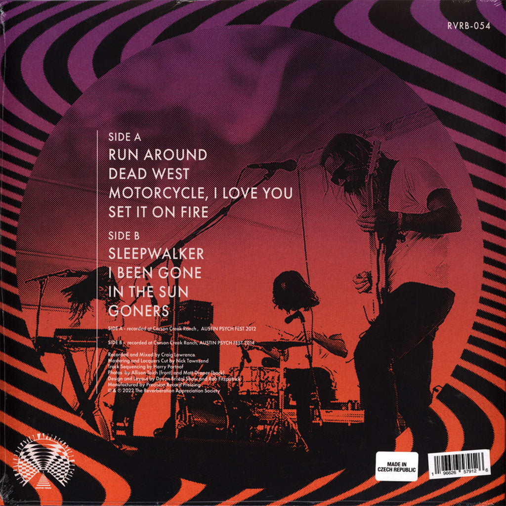 MOON DUO - Live at Levitation - LP - Purple Marbled Vinyl
