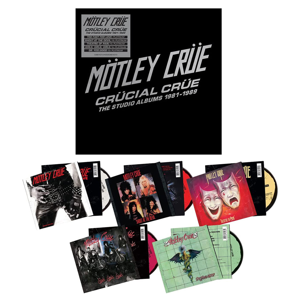 MOTLEY CRUE - Crucial Crue - The Studio Albums 1981-1989 - 5CD - Box Set