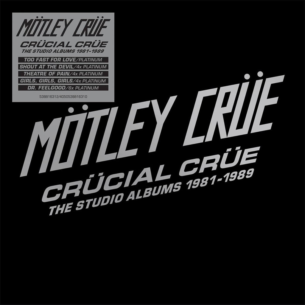 MOTLEY CRUE - Crucial Crue - The Studio Albums 1981-1989 - 5CD - Box Set