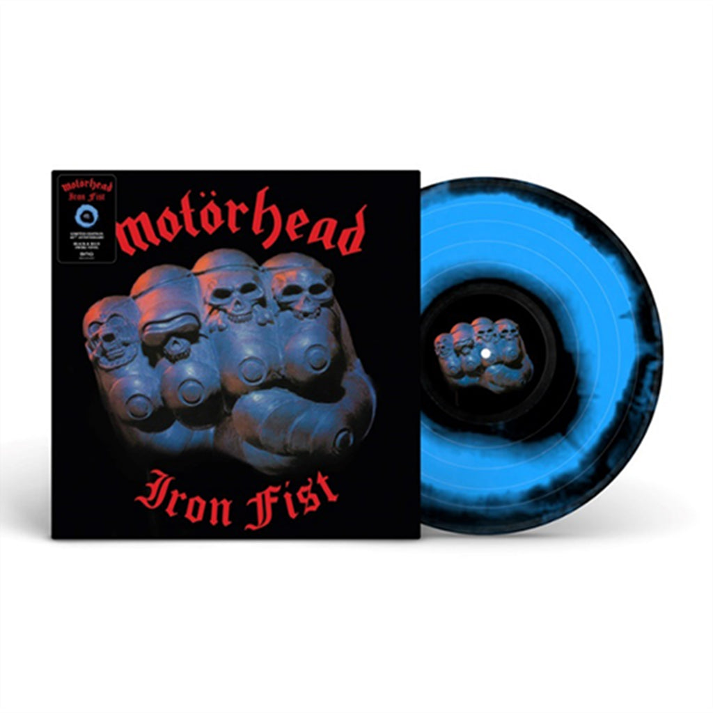 MOTORHEAD - Iron Fist (Remastered) - LP - Black & Blue Swirl Vinyl