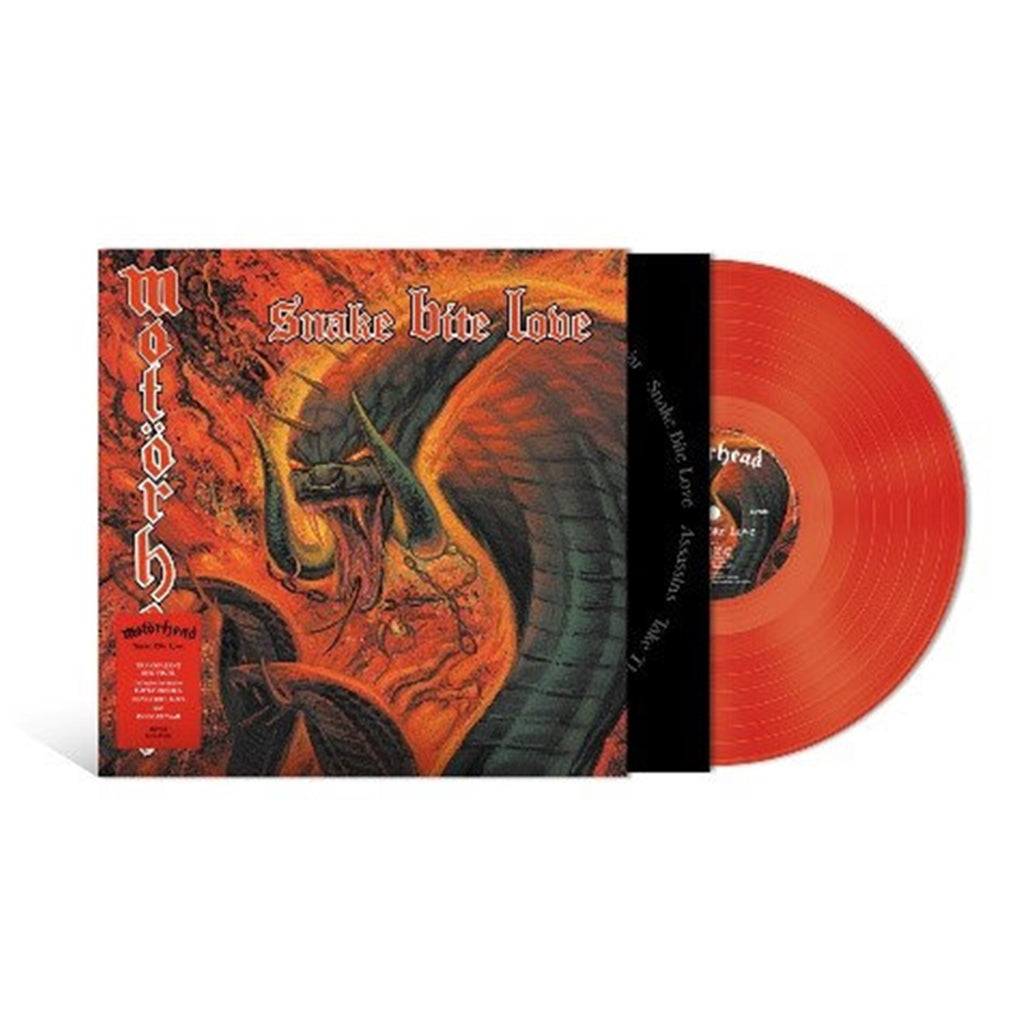 MOTORHEAD - Snake Bite Love (2023 Reissue) - LP - Transparent Red Vinyl