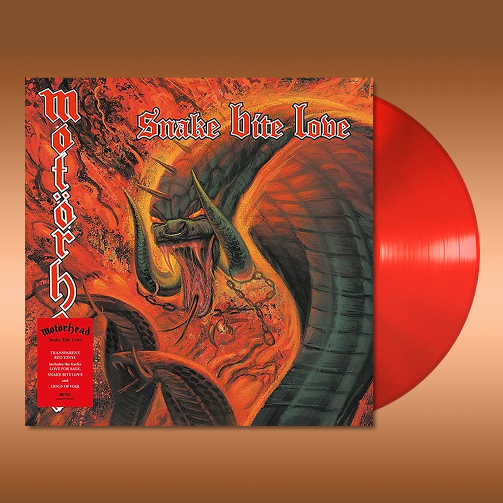 MOTORHEAD - Snake Bite Love (2023 Reissue) - LP - Transparent Red Vinyl